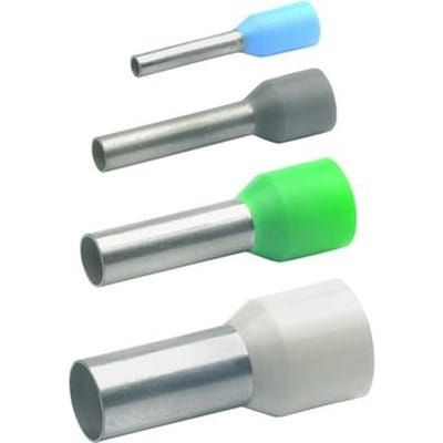 Aderendhülse 1mm² 6mm isol PP rt Cu Polypropylen(PP) verzinnt