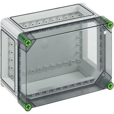 Wandgehäuse Kst IP65 B320xH220xT179mm ET157mm transp RAL7035