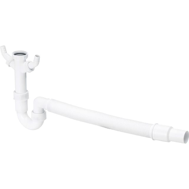 Röhrengeruchsverschluss 7985.17 G 1 1/2xDN 40/50, 500mm, Kunststoff weiß