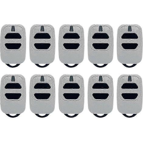 Lot De 10 Télécommandes De Porte De Garage À 2 Touches, 433,92 Mhz, Code Tournant, Compatibles Avec Les Émetteurs Portables Des Séries Dea Gt2, Gt4, Gti2, Gti4 Et Gti.