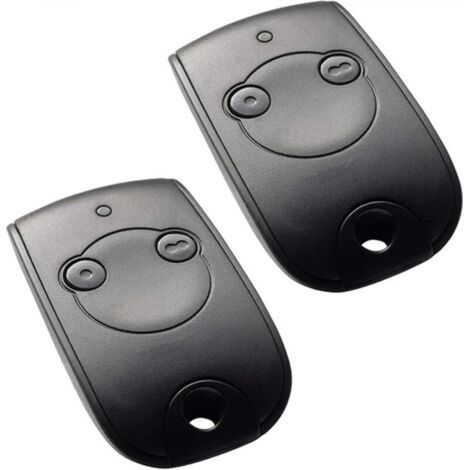 Pour Télécommande Rts 2 Canaux Pour Contrôler 2 Moteurs Rts De Portail Et De Porte De Garage, Noir - 2 Pièces