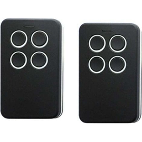 2 Télécommandes Universelles Multifréquences Portail Garage 280-868 Mhz Codes Fixes Et Parties Code Tournant-crezuo