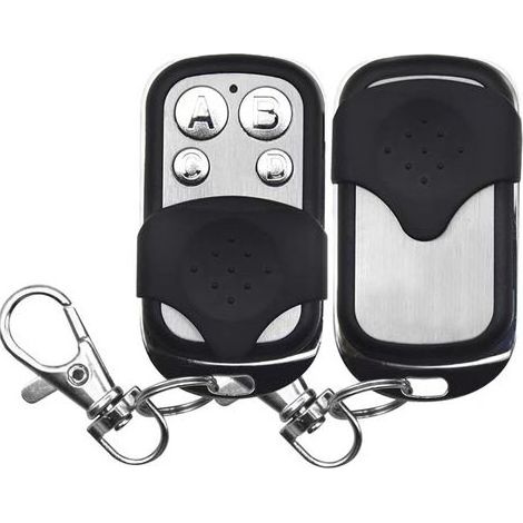 2 Pièces Télécommande Portail 433,92 Mhz Code Fixe 4 Boutons Garage Coulissant Voiture