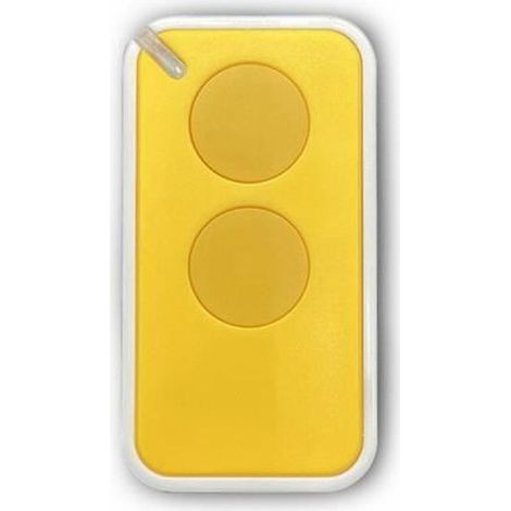 1 Télécommande Porte Garage 433,92 Mhz Pour Nice Inti2 Flors Flo2rs Flo4rs Inti1 Inti2y Era Oon1e - Jaune