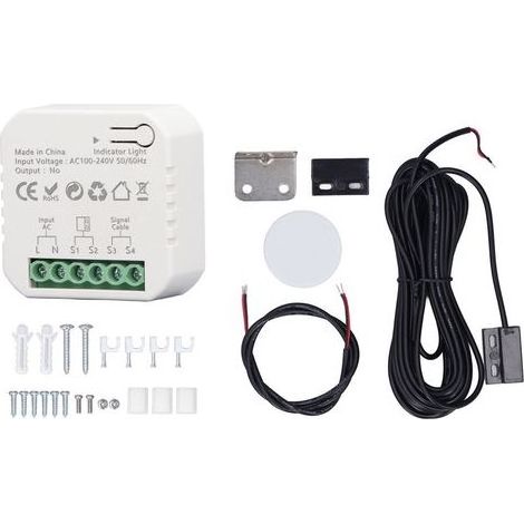 Generic Ouvre-porte De Garage Intelligente, Contrôle De L'Application Universal Remote Control Smart Garage Door Opender Safety 100-240v Compte À Rebours Pour La Maison