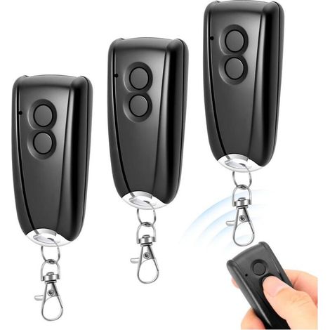 Télécommande 433,92 Mhz Compatible Hormann Ecostar Liftronic 500/700/800 Et Portronic D2500/d5000/s4000 – Lot De 3 Unités