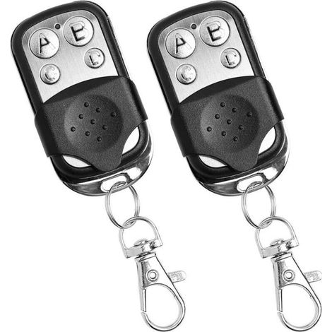 Sabir Télécommande Universelle Pour Porte De Garage, 2 Télécommandes Universelles, Compatible Avec Code Tournant 433,92 Mhz, 4 Boutons, Télécommande Sans Fil