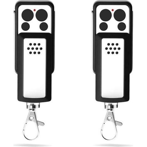 Télécommande Portail 433,92 Mhz Lot De 2 – 4 Canaux Code Tournant Compatible Modèles 114253 104250 104257 104251 104350 – Piles Incluses