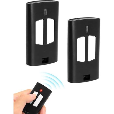 Bardusch Lot De 2 Télécommandes 433 Mhz Pour Ouverture De Porte De Garage To.go 2va/4va, To.go 2wv/4wv, Io.2wv Lo.t2wmr, T2 Wv, T4 Wv, Cupido-2, Cupido-4, 2 Canaux, Rolling Code, Télécommande Portativ