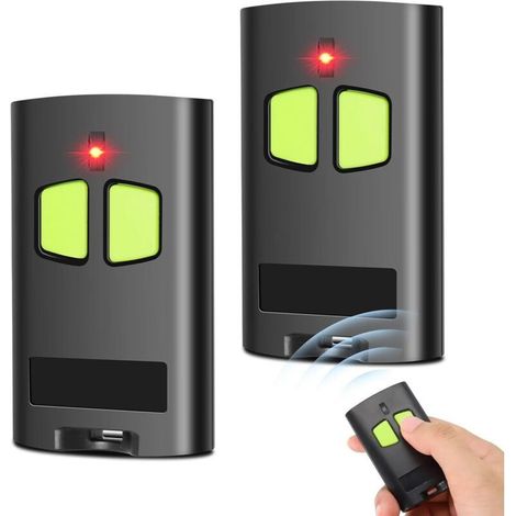 Bardusch-lot De 2 Portail Télécommandé Compatible Avec To.go 2va, To.go 4va, To.go 2wv, To.go 4wv,rolling Code Bip Portail Porte De Garage, 2 Canaux