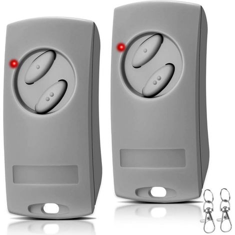 Télécommande Porte De Garage 433,92 Mhz – Lot De 2 Pièces Compatibles Ecostar Rse2/rsc2/rsz1, Liftronic 500-700-800, Portronic D2500/d5000/s4000
