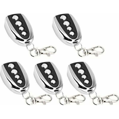 Télécommande Et Émetteur Mural Pour Motorisationslot De 5 Ouvre-porte De Garage Électrique À Télécommande, 433 Mhz Pour Clonage De Portail, De Garage, De Clonage Électrique Universel (5 Pièces)