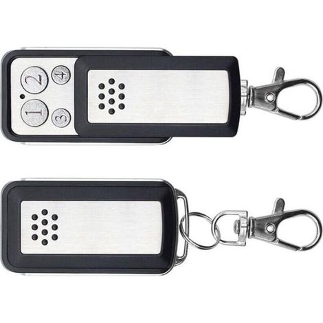 2 Télécommandes Portail 433,92 Mhz, Bip Universel, Compatible A-vid-sen, Ex-tel, T-hom-son, 4 Boutons-crezuo