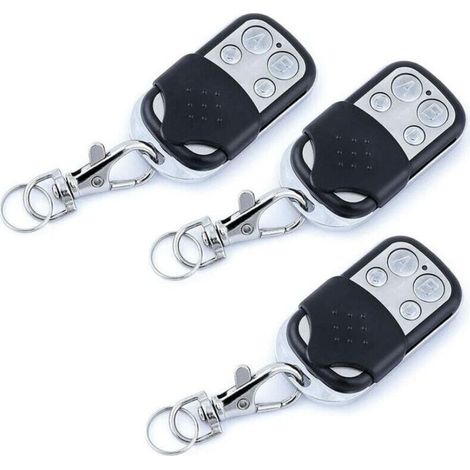 Bardusch-télécommande De Copie Sans Fil Métal 4 Clés Porte De Garage Volet Roulant Télécommande De Copie De Code 3pcs