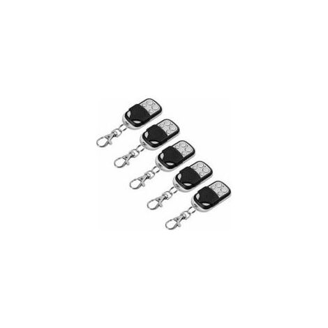 5pcs Télécommande Universel Clonage Portail Electrique Garage Ouvre-porte Fob 433mhz Remplacement Porte Clé - Crezuo