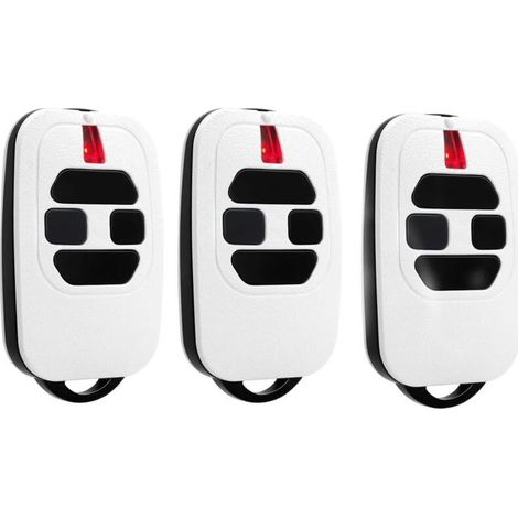 Lot De 3 Telecommande Portail 433,92mhz Compatible Avec Gti2/4, Gt2/4, Mio Tr2/4, Mio Tr2n/4n Télécommande Pour Porte De Garage（white）