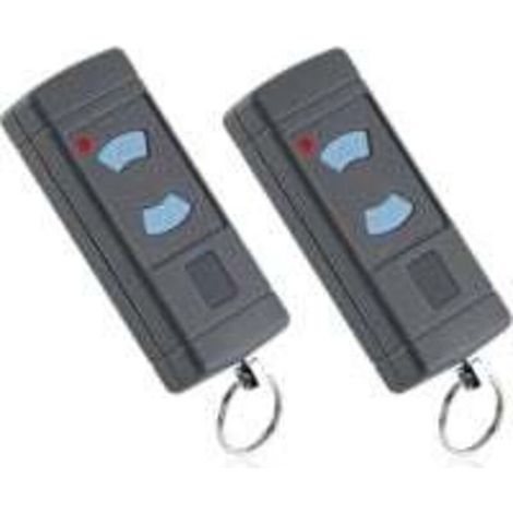 Télécommande Porte De Garage 868 Mhz – Lot De 2 Avec Boutons Bleus, Compatible Hse2/hsm4/hse4/tubauto Hs4