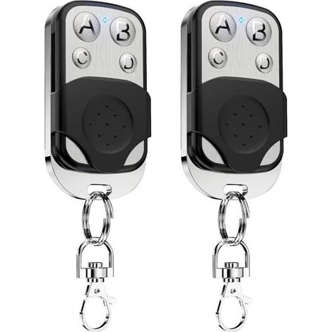 Télécommande Universelle 433,92 Mhz Pour Portail Et Porte De Garage – 4 Boutons, Copie Facile, Signal Sonore Intégré