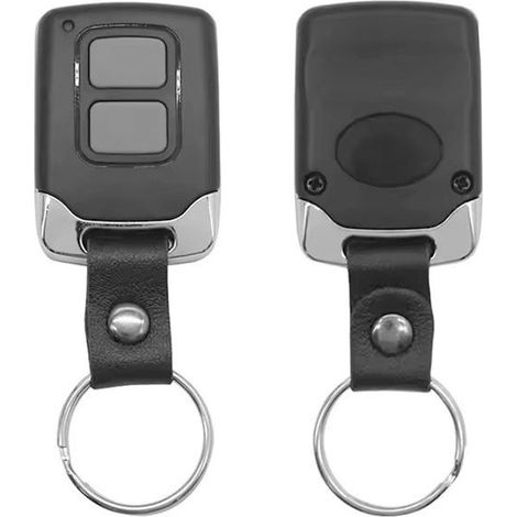 Two Leather Buckle Metal Remote Controls, 2 Buttons, New Pair Of Remote Controls, Function 433m