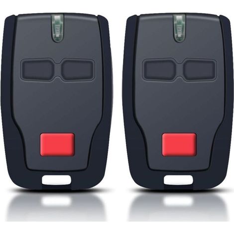 Bardusch-télécommande De Porte De Garage Pour Bft Mitto 2 B Rcb, Télécommande 2 Canaux 433 Mhz Pour Portes Sectionnelles Bft Mitto 2, Kleio, Ghibli, Trc 2, Kleio, Ghibli, Tr (2 Pièces)
