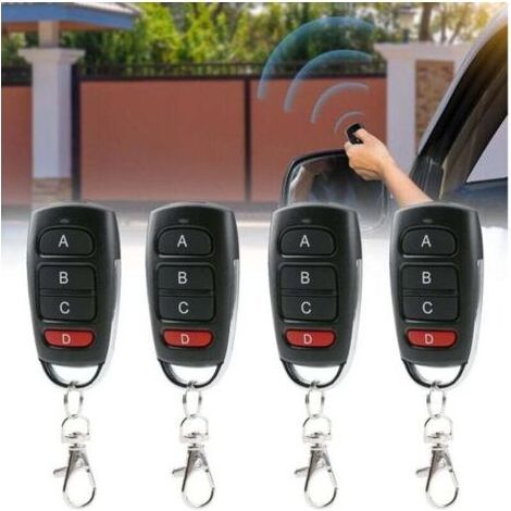 Télécommande Universelle 4 Boutons 433mhz - Duplicateur Pour Portail, Garage Et Voiture