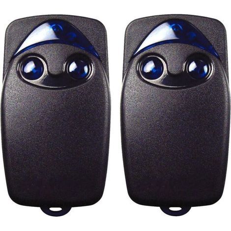 2 X Flo2r-s Télécommande Motorisation Portail Porte De Garage 433,92mhz 2 Touches De 3 Ans-crezuo