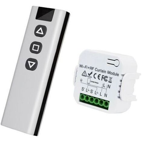 Récepteur Rf Volets Roulants Sans Fil + Télécommande 100m Portée Kit Rénovation/installation Nouvelle Contrôle Stores Enrouleurs Facile