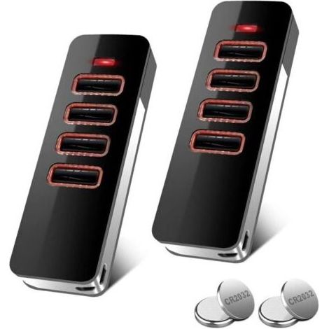 Lot De 2 Télécommande Porte De Garage 868 Mhz, Télécommande 4 Canaux, Compatible Avec Telecommande Sommer 4018v000, 4015862001900, S10019-00001 Rolling Code