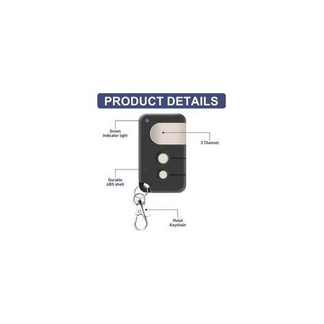 2 Télécommandes Pour Ouvre-porte De Garage, Compatibles Avec Les Modèles Chamberlain Motorlift Liftmaster Tx4runi, Tx2rev, 84335eml, 84333e, 94333e, 4335eml (433,92 Mhz) Pour Les Modèles Motorlift 500