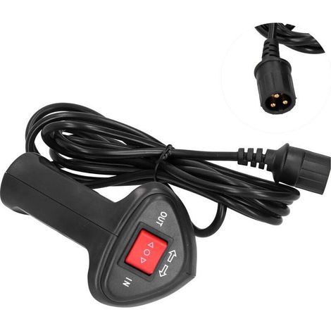 Télécommande De Treuil Électrique Pour Vtt Avec Câble De 9,2 Pieds, Ajoute Un Contrôle Portatif À Votre Treuil D'Origine