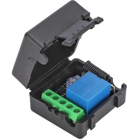 Interrupteur De Télécommande Sans Fil À Double Canal, Porte-clés À Code Tournant Sécurisé, Module Relais Universel Haute Performance Longue Portée, Adapté Aux Portes De Garage Domotiques.