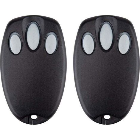 Télécommande De Garage Universelle Compatible 433,92 Mhz - Lot De 2 Pour Modèles Spécifiques-ulisem