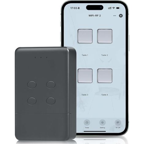 Ouvre-porte De Garage Intelligent Wi-fi Pour Hörmann Hsm4-868, Hse2-868, Hs4-868, Pour Marantec Digital 302, 304, 382 868,3 Mhz, Contrôle Par Application, Compatible Avec Hörmann & Marantec 868