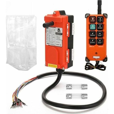 Télécommande Industrielle 1 Émetteur 1 Récepteur, Tension Dc 12-72v, Pour Palans Grues Ascenseurs -ulisem