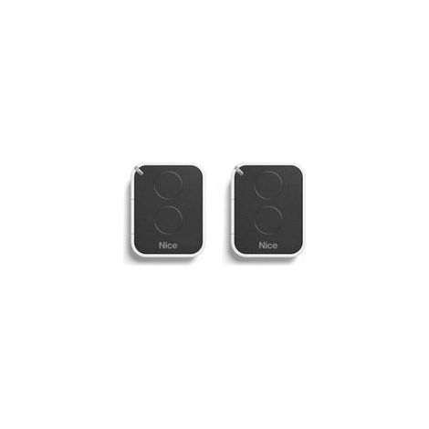 Pack De 2 Télécommandes Nice Era-one On2e – 2 Canaux – Fréquence 433.92 Mhz – Portée Jusqu’à 200 Mètres – Compatible Motorisations Nice