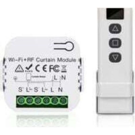 Kit Télécommande Volets Roulants Rf 100 M – Module Récepteur + Interrupteur Pour Stores Et Auvents, Sans Marque