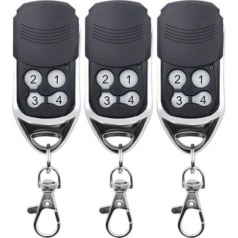 Bardusch-télécommande Universelle 433 Mhz Pour Portails, Télécommande De Remplacement Pour Portes De Garage, Copie Parfaite, Code Fixe, Code Tournant, Compatible Avec Les Télécommandes Doorhan Et Moto