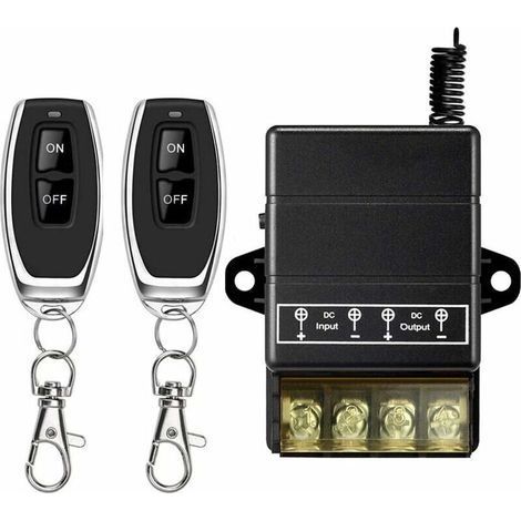 Commutateur À Distance Sans Fil,commutateurs Dc 9v-75v Rf À Télécommande Pour Systèmes De Sécurité De Pompe Barrières De Rideaux De Porte