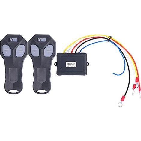 Lot De 2 Télécommandes Sans Fil 12 V Pour Treuil Électrique De Remplacement, Compatibles Avec Jeep, Quad, Camion Et Autres Véhicules. Accessoire Universel Pour Treuil.