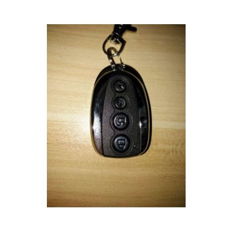 Télécommande Clonage Universel 4 Boutons 433mhz Pour Portail Électrique Porte De Garage Avec Numéro Noir Et Argent - 5.3 X 3.3 X 1.3 Cm