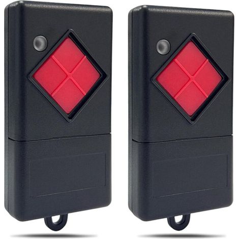 Télécommande Porte De Garage 40,685 Mhz – Lot De 2 Unités, 1 Canal, Bouton Rouge, Compatible Avec Modèles Mahs40, Mahs40-01, Mahs40-04
