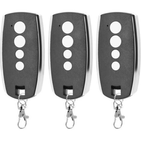 Vurahome - Lot De 3 Télécommandes 433,92mhz – Compatible King Gates Stylo 4k – 4 Canaux Pour Contrôle Garage – Télécommande Rolling Code