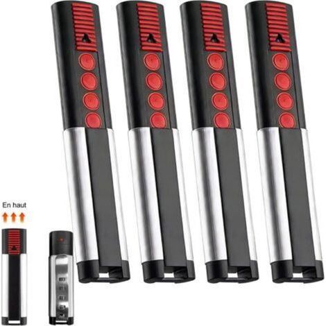 Lot De 4 868mhz Telecommande Portail, Telecommande Porte De Garage Compatible Avec Telecommande 4020 Tx03-868-4, 4026 Tx03-868-2, 4020v000, 4026v000, Bip Portail Porte De Garage, 4 Canaux