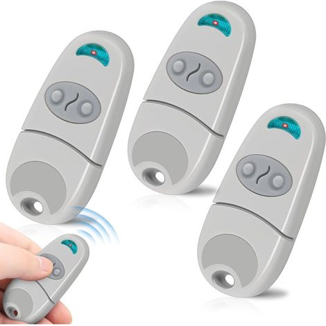 Télécommande Portail Garage 433.92mhz 3pcs, 2 Canaux Compatible Avec C@me Top-432ev/ee/na, Télécommande C@me Pour Porte De Garage Et Portail