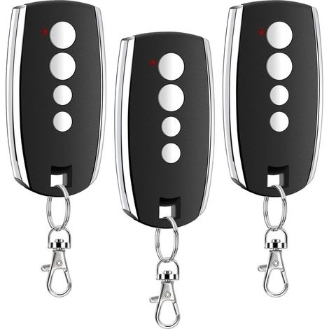 433.92mhz Telecommande Portail, 4 Canaux Telecommande Porte De Garage Compatible Avec King Gates Stylo2k Stylo4k Stylo, Codes Roulants Bip De Porte De Garage (3pcs)