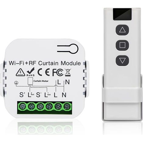 Kit De Commande De Volet Roulant, Moteur Et Télécommande Rf, Portée 100 M, Interrupteur Pour Volets Roulants, Stores, Auvents