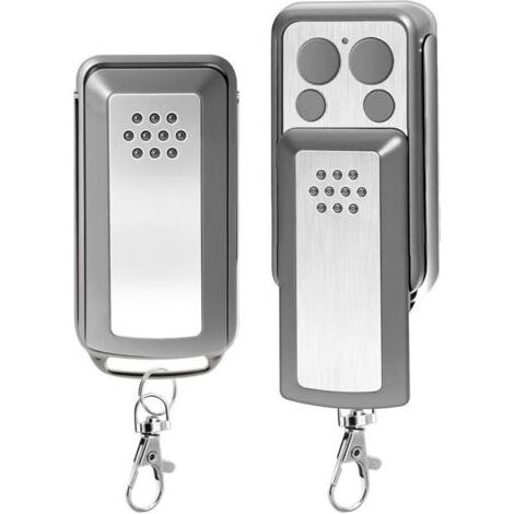 2 Pcs Télécommande Pour Portail Avidsen 114253, 104257, 104251 - Compatible Avec 10 Appareils - Abs Certifié Ce