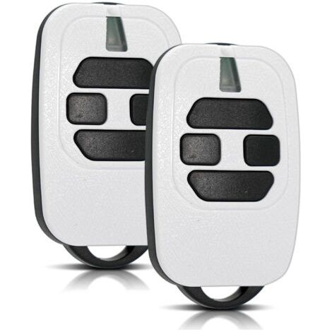 2pcs - Télécommande Portail - Fréquence 433,92 Mhz - Compatible Dea Gti Gt2 Mio Tr - 4 Canaux Pour Garage Et Portail Automatique - Noir - 8x5x1cm