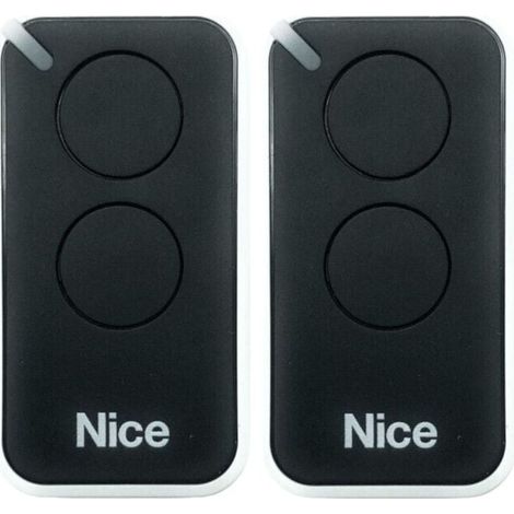 Télécommande Radio 2 Canaux Portail Compatibles - Lot De 2 Pièces Noires Ulisem
