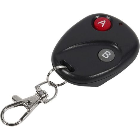 Télécommande Garage Portail 2 Boutons 433mhz Noir Plastique - Émetteur Sans Fil Dc12v Portable Mini Relay
